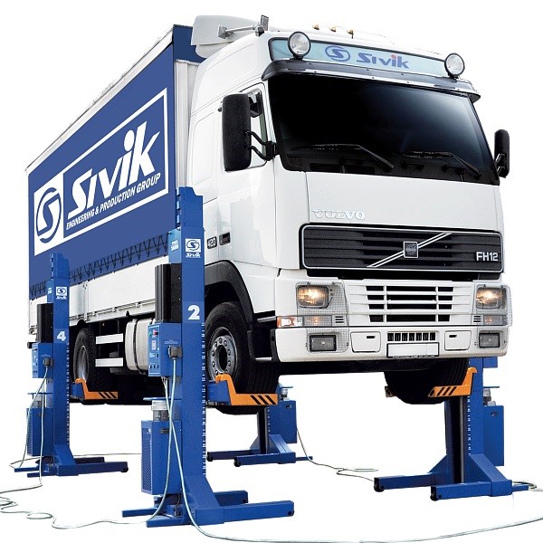 Подъемник передвижной электрогидравлический г/п 36т 6 стоек Sivik ПГП-36000/6