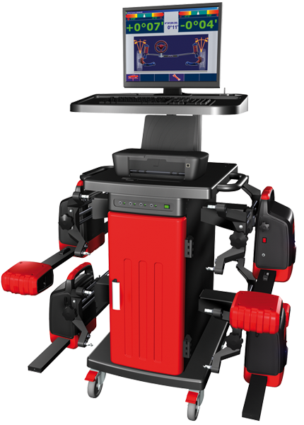 Стенд развал-схождения, ИК, замкнутый контур, стойка «комфорт», с ф-ей компенсации прок КДСО-Р (8х4)