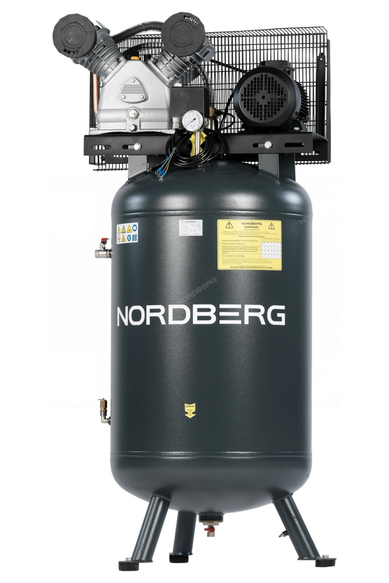 Компрессор вертикальный поршневой с ременной передачей ресив. 270л, 690л/минNORDBERG NCPV300/690