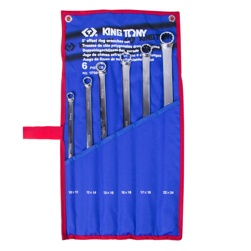 KINGTONY Набор накидных ключей, 10-24 мм, 6 предметов  1F06MRN