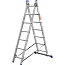 Лестница универсальная, двухсекционная со стабилизатором, 7 ступеней ЗУБР 38821-07